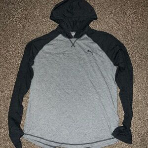 Puma Vintage OG Grey Dark Blue Athletic Hoodie